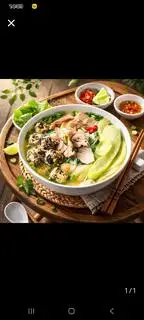Hình ảnh Bún thịt mọc dọc mùng 