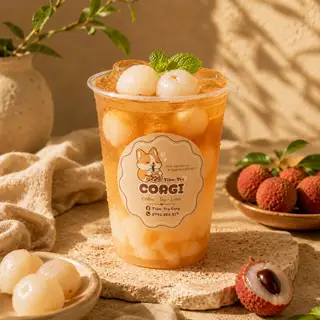 Trà Lài Vải L - 39.000 ₫ tại Tiệm Trà CORGI - Tea & Latte - Bùi Đình Tuý