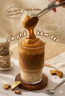 Hình ảnh cà phê kem dẻo 