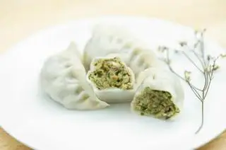 Hình ảnh Sủi cảo thịt rau hẹ hấp set 5 cái