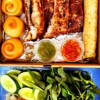 Hình ảnh Combo Sườn Quay + Cơm Lam + Bánh Bao