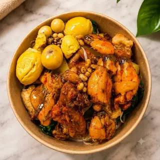 Hình ảnh Mỳ Ếch Chua Cay Trứng Non