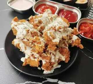 Hình ảnh Gà mê kem hành