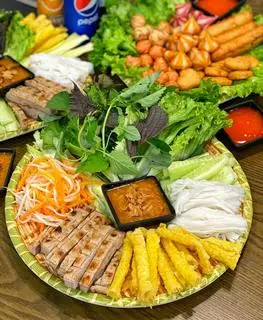 Set Nem Nướng 3 Người - 205.000 ₫ tại Nem Nướng Nha Trang - Bếp Của Vân -  Quốc Lộ 50