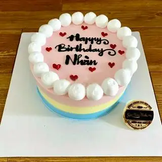 Hình ảnh Bánh Kem 15cm 3 Màu Trang Trí