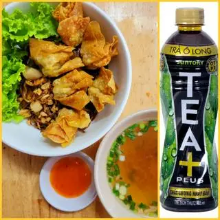 Hình ảnh Combo: 1 Oloong + Hủ Tiếu Khô Hoành Thánh Chiên - Size Lớn
