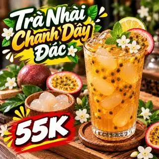 Hình ảnh trà nhài chanh dây chân trâu đen