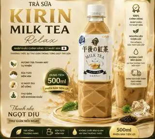 Hình ảnh Trà Sữa Kirin 500ml thơm ngọt nhẹ dịu 