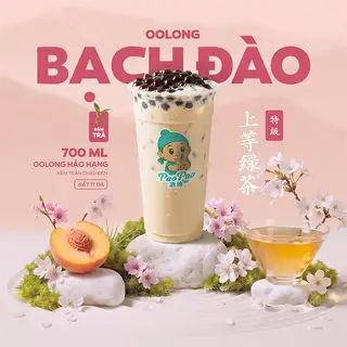 Hình ảnh Trà sữa Ô Long Bạch đào