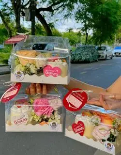 Hình ảnh Set hoa bánh nhỏ(hoa lụa), đặt trước 2-3h hoa tươi 0-9/610261)32