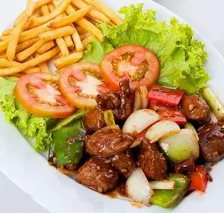 Hình ảnh bò lúc lắc - khoai tây chiên 