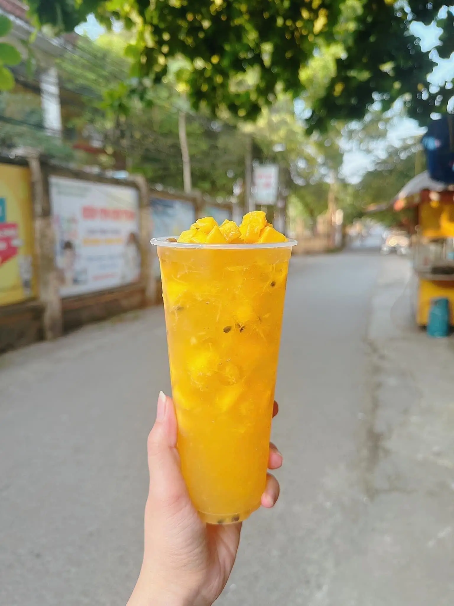 Hình ảnh trà xoài chanh leo