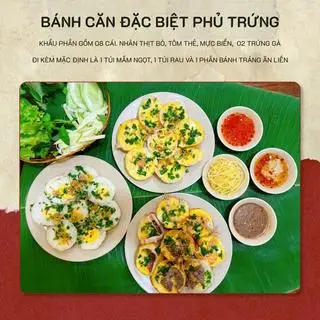 Bánh Căn Đặc Biệt Phủ Trứng ( Phần 08 cái ) - 78.750 ₫ tại Bánh Xèo Cô Vân - Đặc Sản Bình Định - Phan Xích Long