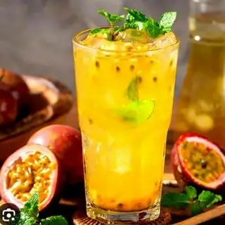 Trà xoài chanh dây  - 29.000 ₫ tại Pha Food - Cơm Trộn Hàn Quốc & Mì Udon - Đường Số 7