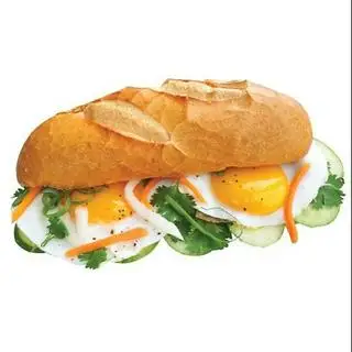 Hình ảnh Banh mi trung op la