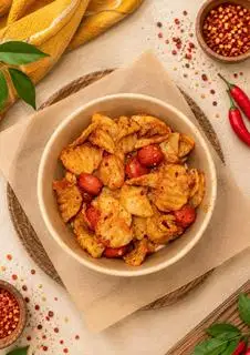 Hình ảnh Khoai trộn xúc xích
