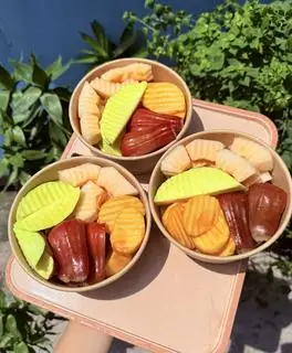 Hình ảnh Mận đá / xoài tq / dưa lưới / hồng