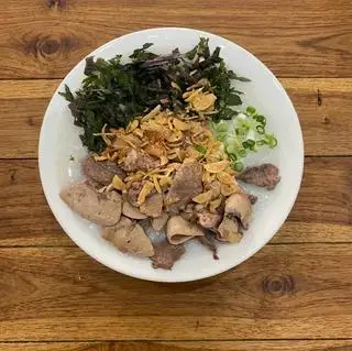Hình ảnh CHÁO TIM CẬT + 2 Quả trứng rán ngải cứu