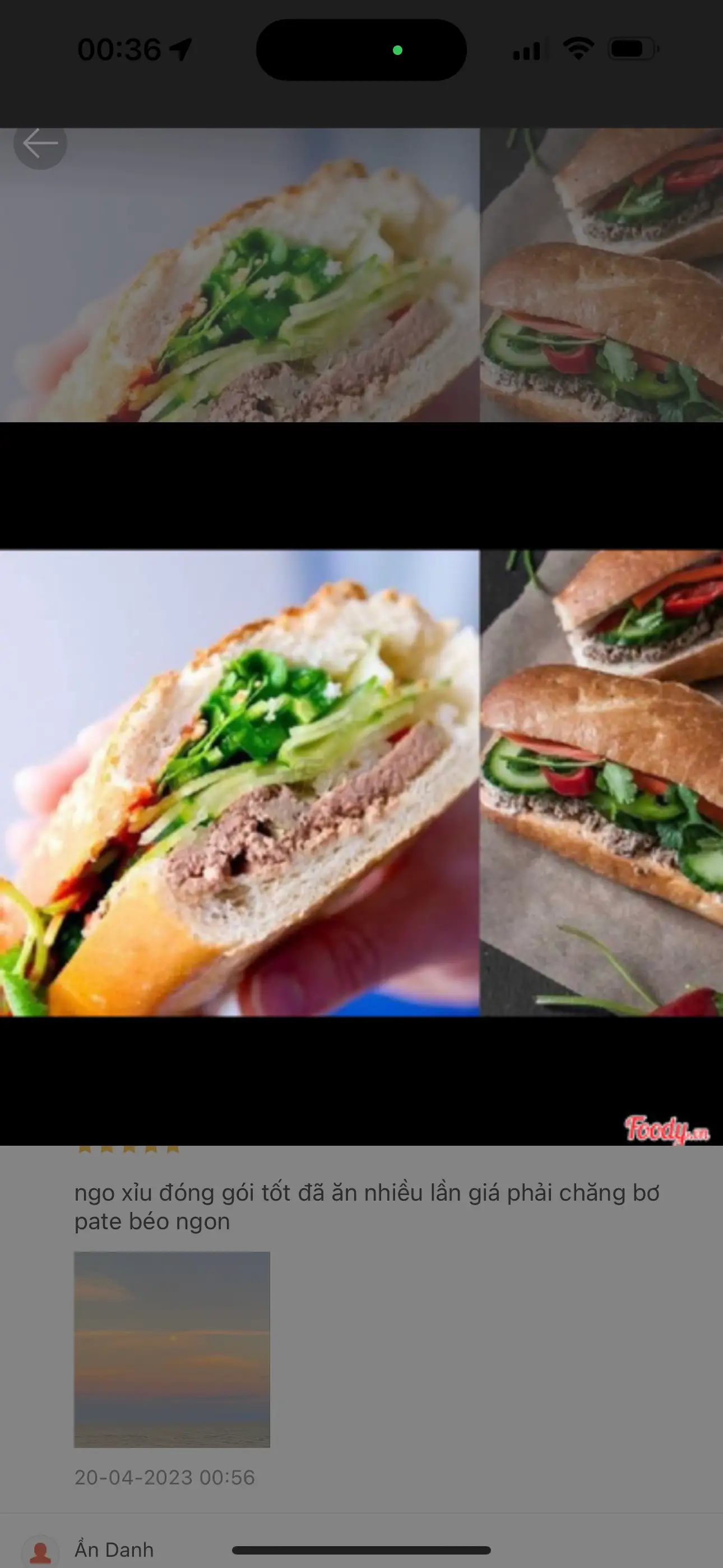 bánh mì bơ pate ngon - 17.000 ₫ tại Bánh Mì Hà Nội Thành Dung - Trường Sơn