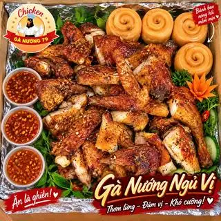 Hình ảnh Gà nướng ngũ vị - cắt sẵn