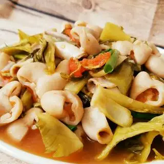 Hình ảnh lòng xào cải chua