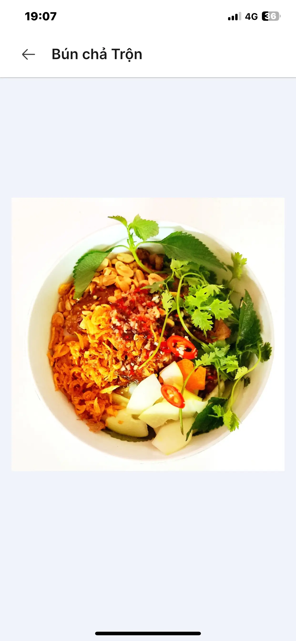Hình ảnh Bún chả trộn