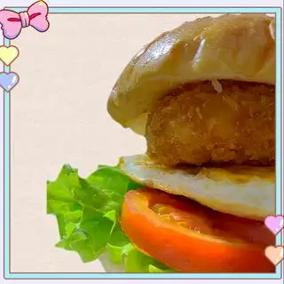 Hình ảnh Hamburger Tôm Trứng