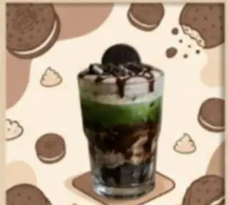 Hình ảnh Matcha latte Oreo