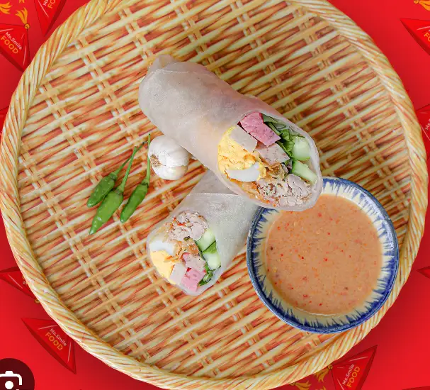 BÁNH CUỐN/ Gỏi cuốn  Bình Định (1 Cuốn Lớn) - 43.900 ₫ tại Bánh Cuốn Tây Sơn Bình Định & Bánh Hỏi Heo Quay - Tân Hương
