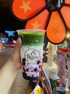 Hình ảnh Matcha latte Việt quất