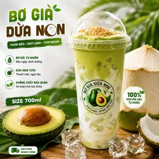 Hình ảnh Bơ Già Dừa Non 700ml