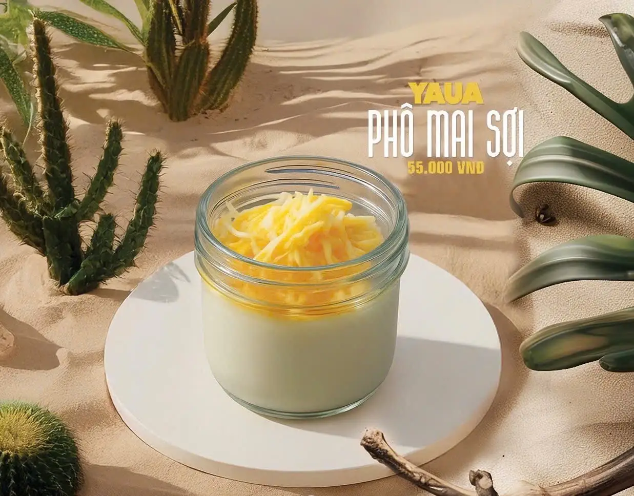 Hình ảnh Yogurt phô mai sợi