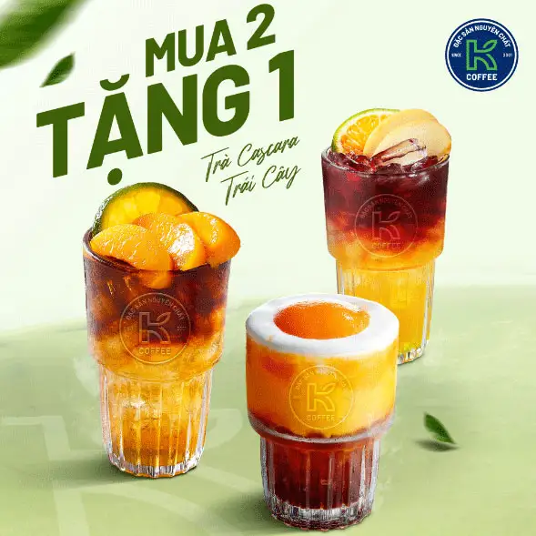 [ Mua 2 Tặng 1] Trà Trái Cây Cascara Đặc Sản - 125.000 ₫ tại K Coffee - Nguyễn Thái Bình