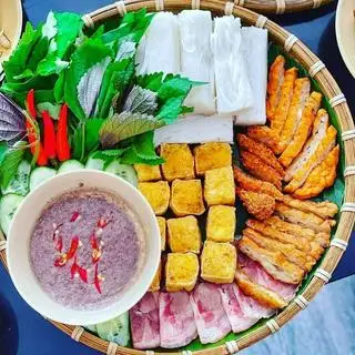 Bún đậu mắm tôm đầy đủ topping - 65.000 ₫ tại Chuẩn vị Bắc quận 7 – Cháo lòng & Lòng ngon - Bùi Văn Ba