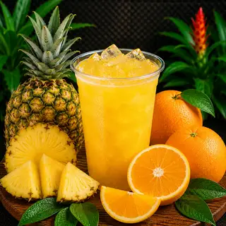 Hình ảnh Nước ép Thơm + Cam