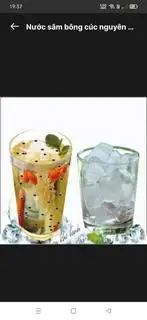 Nước sâm bông cúc ngọt nhưng không dùng đường. Có thể dùng cho người tiểu đướng - 12.000 ₫ tại Gà Ác Tiềm Tỷ Tỷ