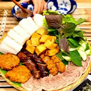 Bún đậu chả cốm - thịt - 55.000 ₫ tại Bún Đậu Mắm Tôm Hà Nội Phố - Đường 48