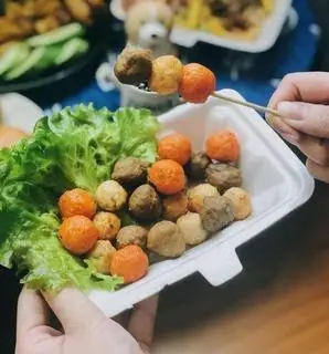 Hình ảnh combo xiên cá tôm bò ( 25VIÊN 