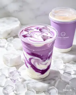 Hình ảnh Latte khoai môn