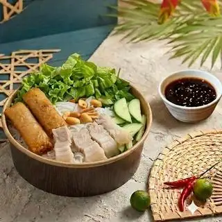 Hình ảnh Bún Nước Tương Thịt, Chả Giò