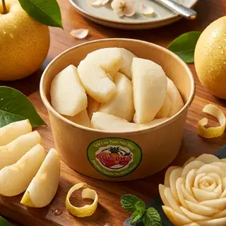 Lê đường cắt sẵn - hộp 350gr - 65.000 ₫ tại ALO FRUIT - Trái Cây Tươi Cắt Sẵn & Nước Ép - Lê Thị Hồng Gấm