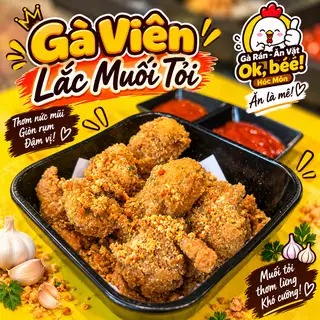 Hình ảnh Gà viên muối tỏi