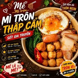 Mì trộn thập cẩm trứng sốt truyền thống đậm vị - 52.800 ₫ tại Mê - Mì Trộn Thập Cẩm Quốc Dân - Trương Quyền