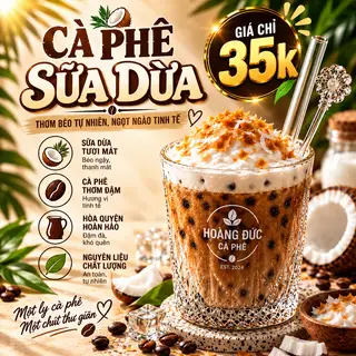 Hình ảnh Cà Phê Sữa Dừa