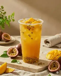 trà xoài chanh dây - 28.000 ₫ tại Bún Mắm Nêm Hương Long - Quang Trung