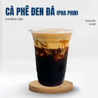 Hình ảnh Cà Phê Đen Đá (Pha Phin)