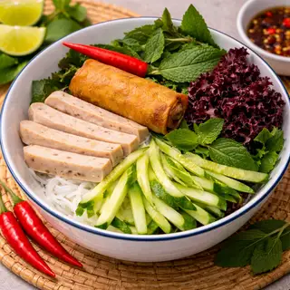Combo bún nước tương chay - 1 ly cam ép - 55.000 ₫ tại Lala food - Cơm Gà & Bún Chay - Đường 11