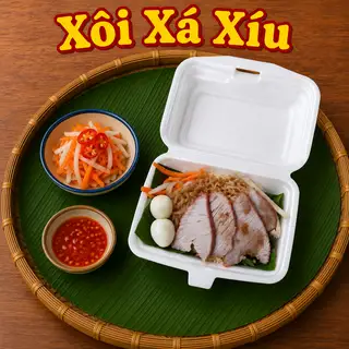 Xôi Xá Xíu - 8.000 ₫ tại Xôi Cậu Ba Bi - Xôi Mặn, Gà Xé & Xá Xíu - Cách Mạng Tháng Tám