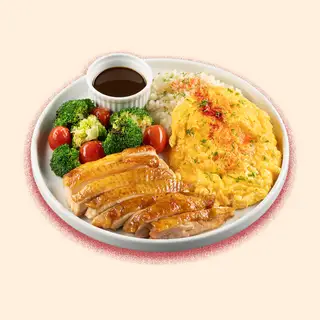 Hình ảnh Steak Má Đùi Gà & Cơm Bơ