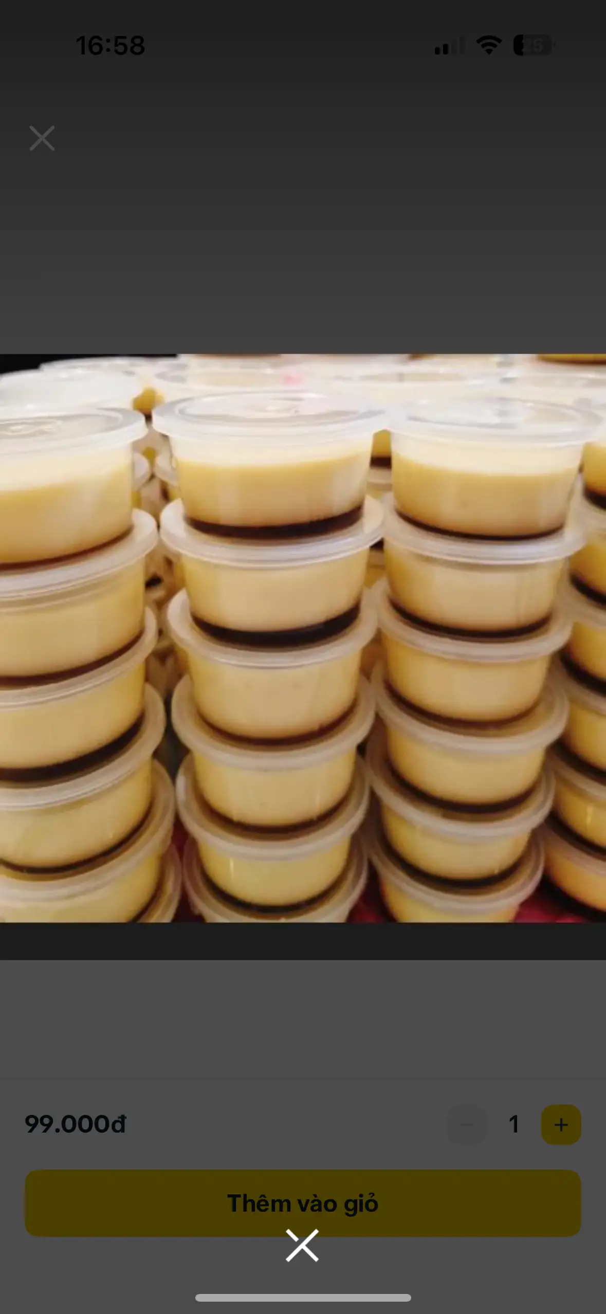 bánh flan  - 12.000 ₫ tại Chè Mỹ - Chè Thập Cẩm, Chè Thái & Chè Khúc Bạch - Nguyễn Hữu Thọ